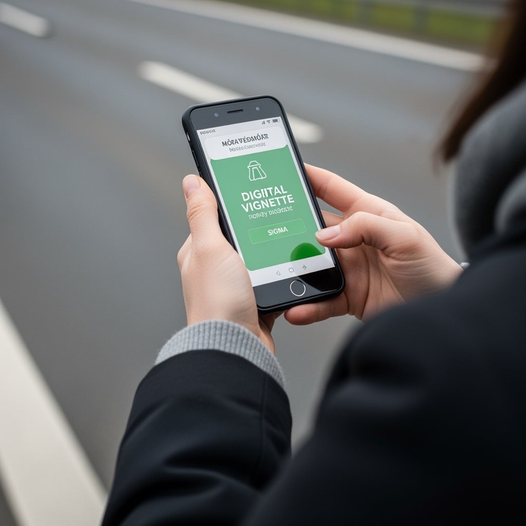 Nákup maďarskej diaľničnej známky cez smartphone