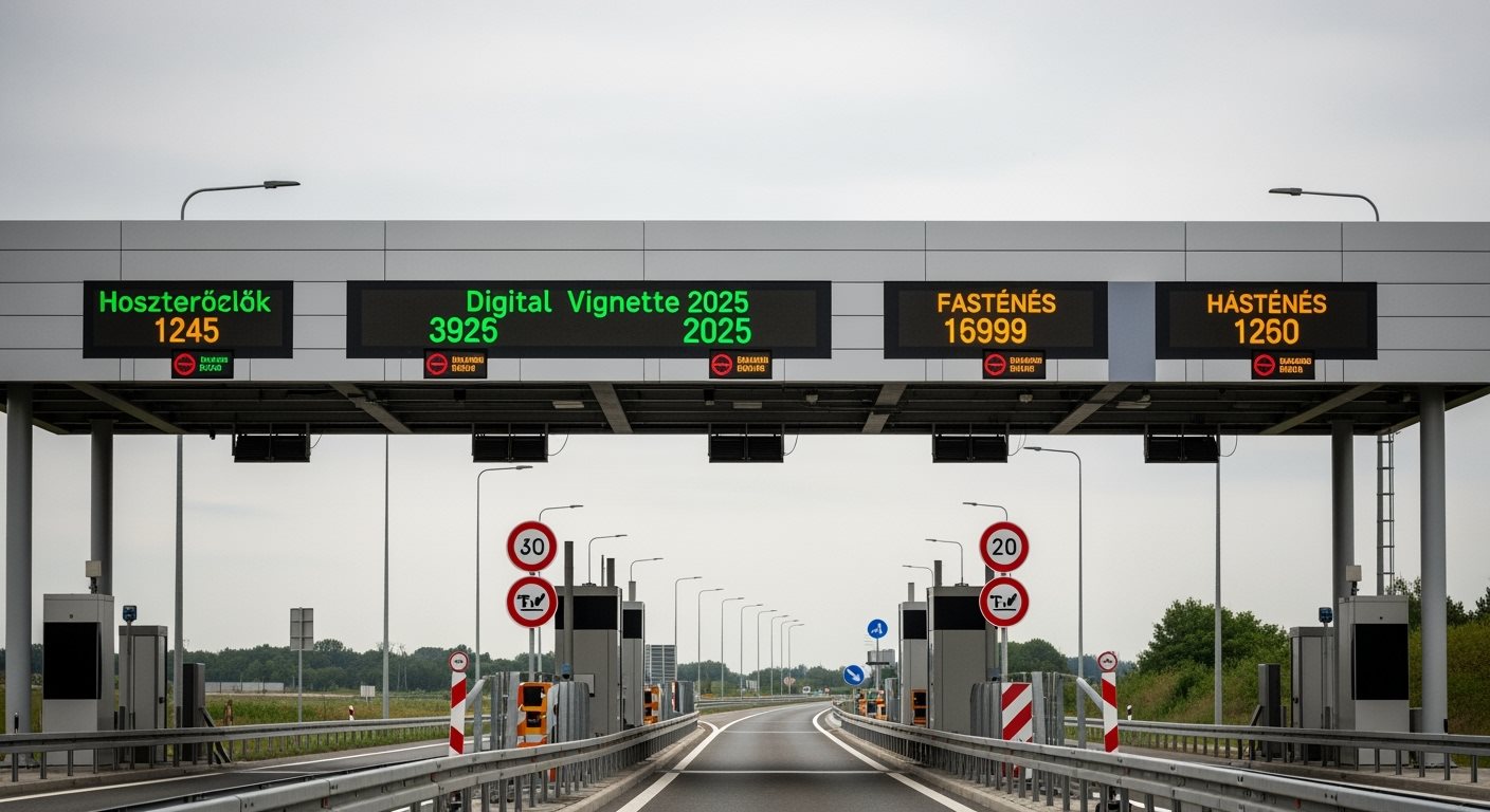 Maďarská elektronická diaľničná známka 2025